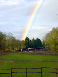 Photo of a Rainbow over the PSS Yard